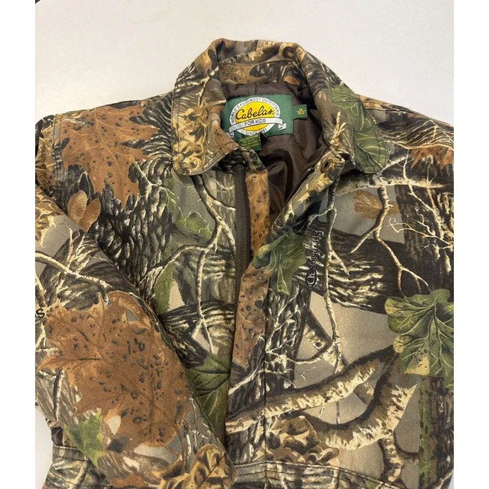 Cabelas Insulated Camo Coveralls Youth Hunting/Fishing Camping Playing Working M